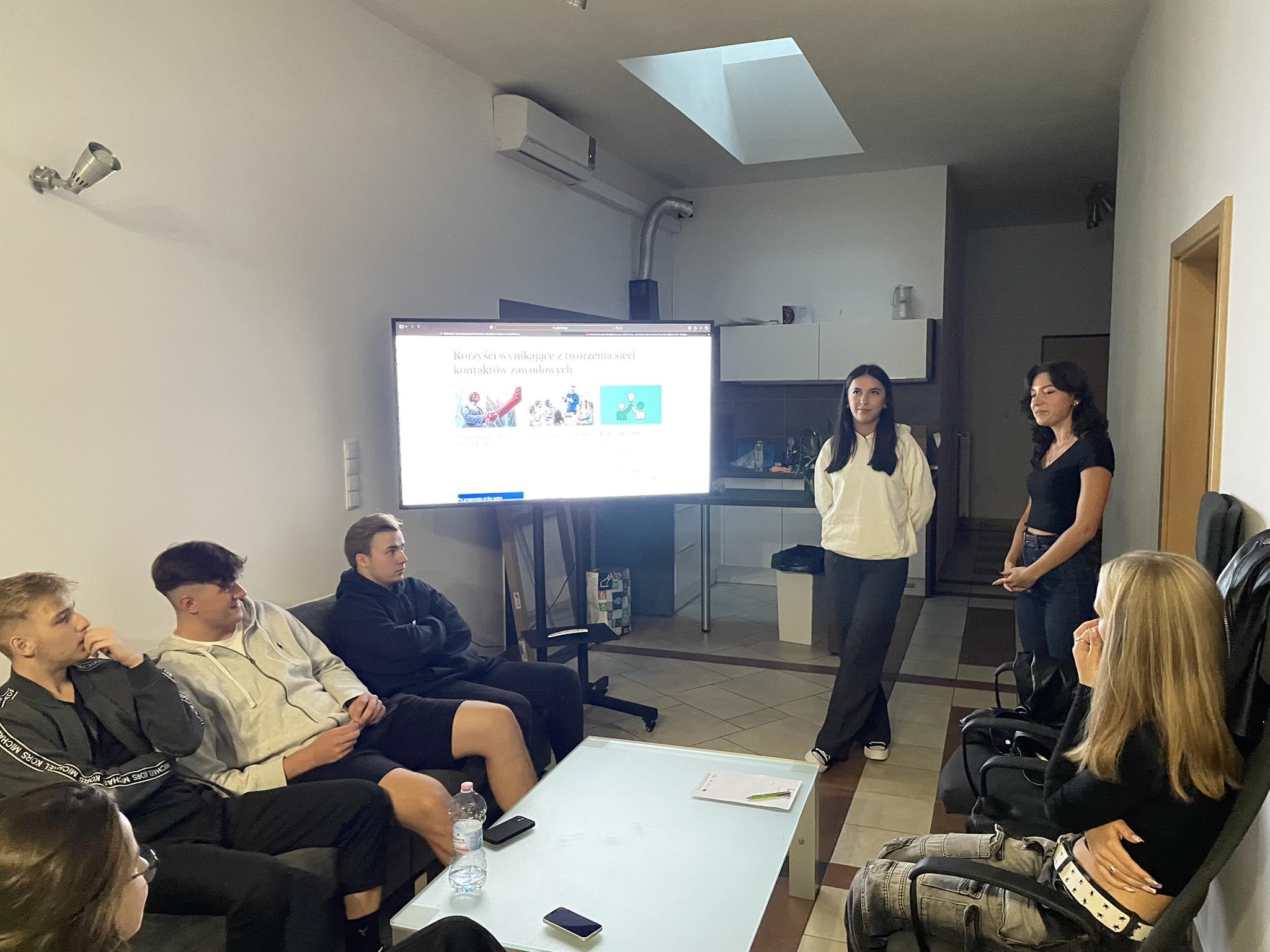 Young people present the meeting topic during consultation workshops for the Your Advisor project.